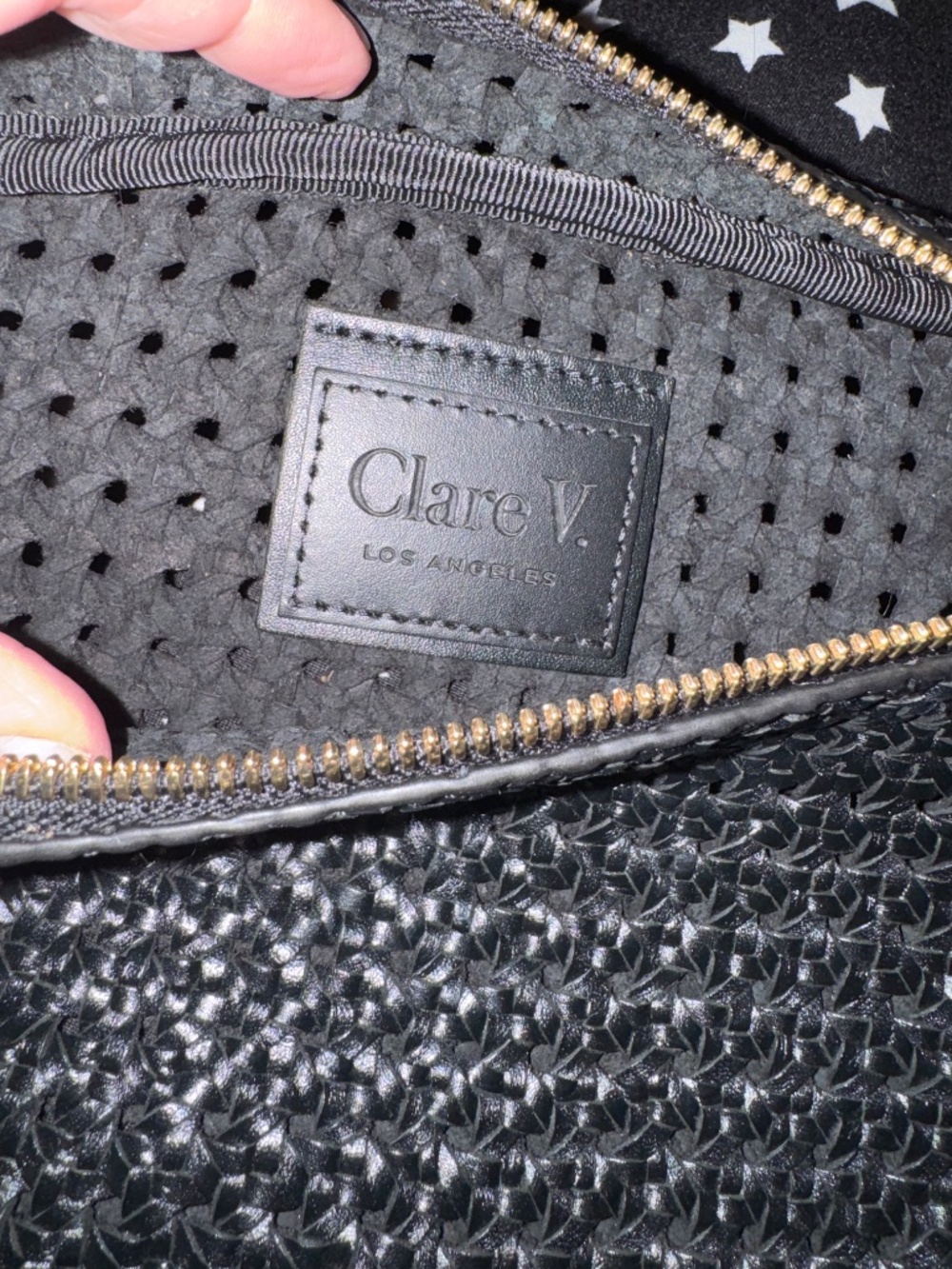 NWT CLare V Grande Fanny Black Rattan - Picture 4 of 4
